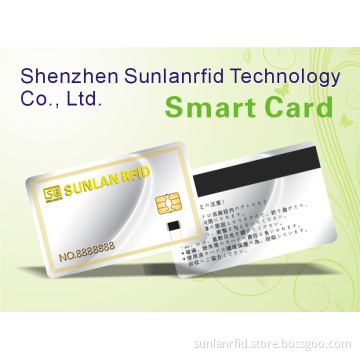 2014 Cmyk Printing PVC Contact Smart Card with Magnetic Stripe